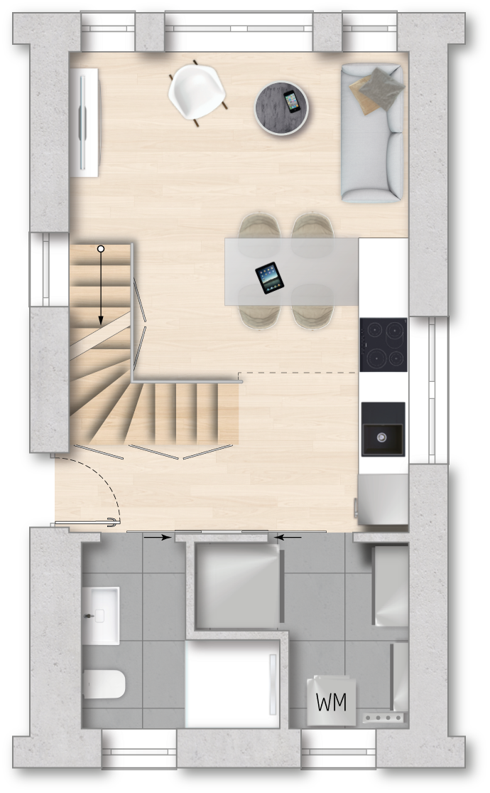 Plattegrond begane grond