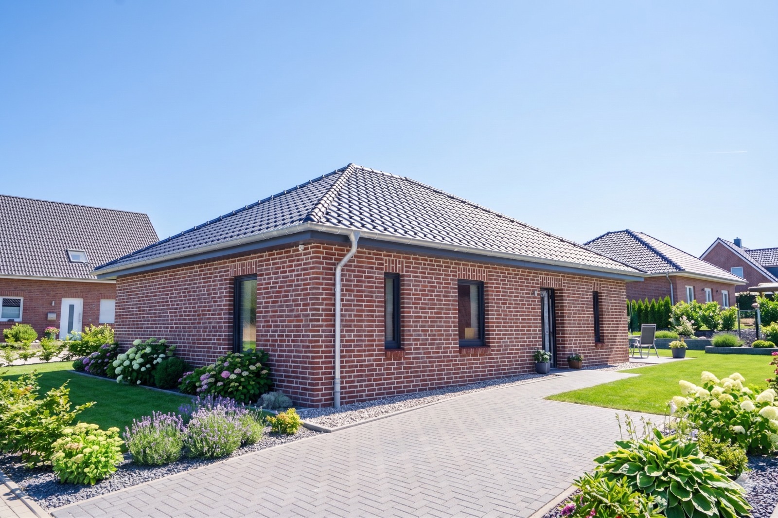 Buitenaanzicht bungalow